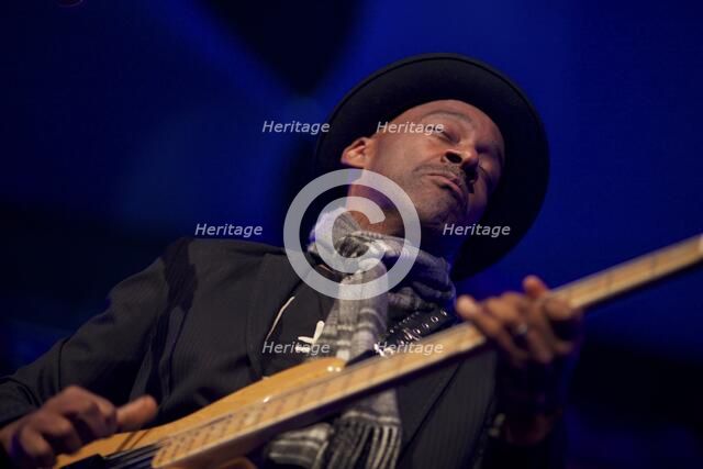 Marcus Miller, 2012. Artist: Alan John Ainsworth.