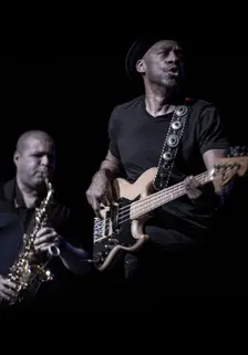 Marcus Miller and Alex Han, 2017. Artist: Alan John Ainsworth