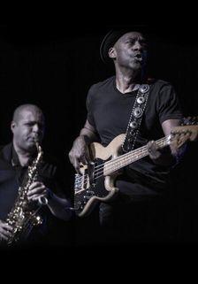 Marcus Miller and Alex Han, 2017. Artist: Alan John Ainsworth