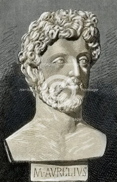 Marcus Aurelius, 1882.  Creator: Joan Serra y Pausas.