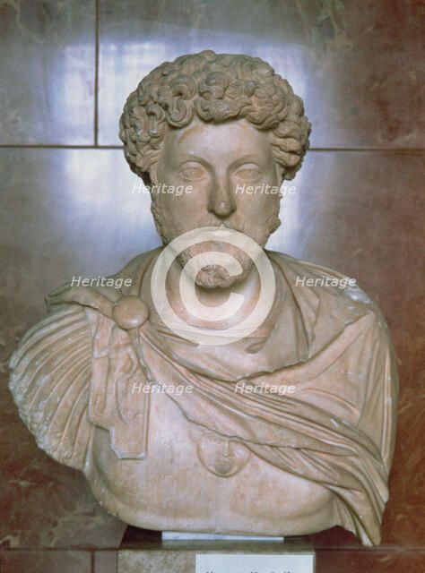 Marcus Aurelius (Marcus Aurelius Antoninus) (121-180), Roman Emperor (161-180).