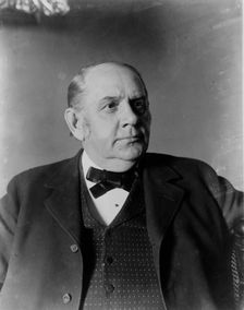 Marcus Alonzo Hanna, head-and-shoulders portrait, facing right, between c1890 and 1904. Creator: Frances Benjamin Johnston