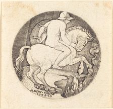 Marcus Curtius, 1529. Creator: Master I. B.