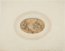 Marcus Curtius Leaping into the Abyss, 1555/63. Creator: Francesco Salviati