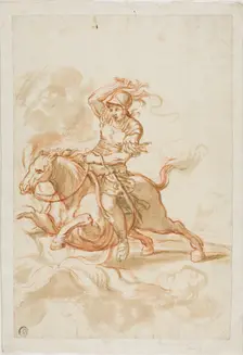 Marcus Curtius Plunging into the Abyss, n.d. Creator: Unknown