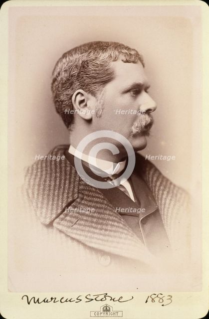 Marcus Stone, 1883. Creator: Alexander Bassano.