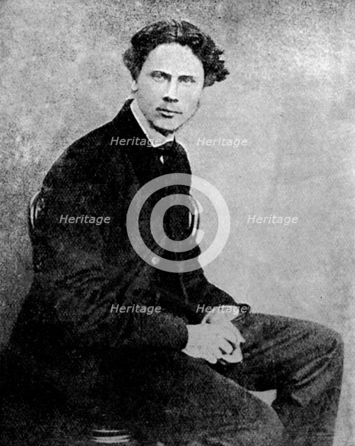Marcus Stone, British artist and illustrator, c1865 (1912). Artist: Unknown