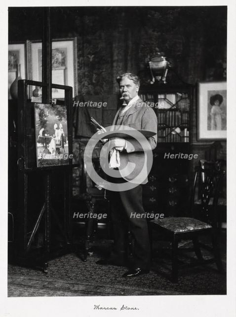 Marcus Stone, RA, c1889-1891. Creator: Ralph W Robinson.