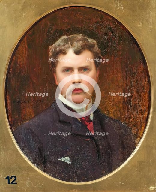 Marcus Stone, Self Portrait, 1883. Creator: Marcus Stone.
