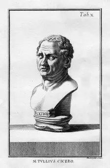 Marcus Tullius Cicero, Roman scholar, writer and statesman of the 1st century BC