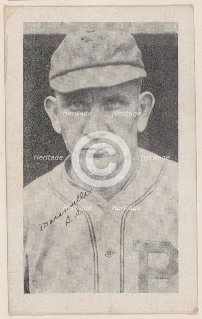 Maranville, S.S., from Baseball strip cards (W575-2), ca. 1921-22. Creator: Unknown.