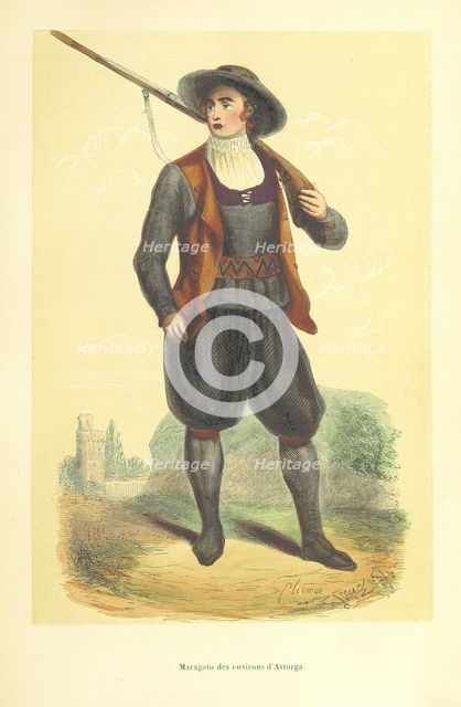Maragato from the area of the Astorga, 1848.  Creator: Clerman.