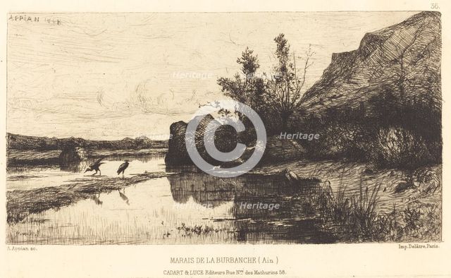 Marais de la Burbanche. Creator: Adolphe Appian.
