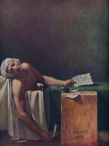 Marat assassiné (The Death of Marat), 1793, (1937). Creator: Jacques-Louis David