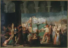 Marat's funeral, at Cordeliers church, July 15 and 16, 1793. Creator: Fougeat