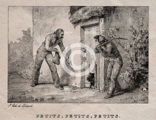 Marauders (Maraudeurs. Petits! Petits! Petits!). Creator: Horace Vernet (French, 1789-1863).