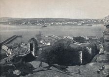Marazion - General View, Showing Harbour 1895