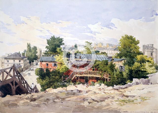 'Marboeuf Road below the Avenue de L'Alma, Paris', 1867. Artist: Charles Claude Pyne