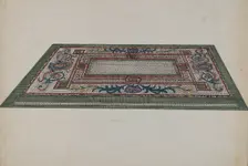 Marble Mosaic Floor, c. 1936. Creator: Ellen Duncan