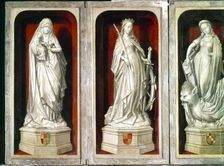 Marble altarpieces of saints