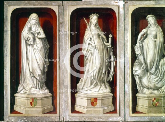 Marble altarpieces of saints. Artist: Unknown
