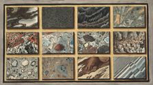 Marble and other mixed stones of Vesuvius polished, 1776