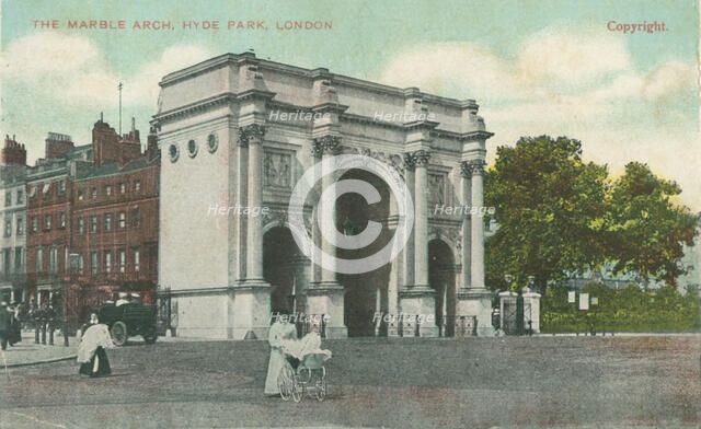 Marble Arch, Hyde Park, London. Artist: Unknown