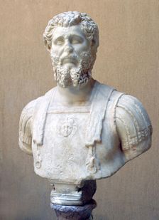 Marble bust of Roman Emperor Lucius Septimius Severus