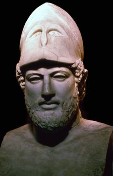 Marble bust of the Athenian statesman Pericles, 5th century BC