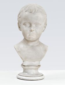 Marble bust of the late Hother Hage, 1848. Creator: Herman Wilhelm Bissen