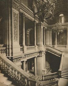 Marble Balustrades of the Staircase in the Foreign Office c1935. Creator: King