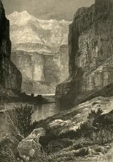 Marble Cañon 1874. Creator: W. J. Linton