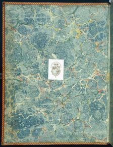Marble endpaper, 1950s. Creator: English School (20th Century)