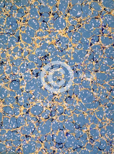 Marble endpaper, 1950s. Creator: English School (20th Century).