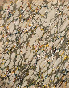 Marble endpaper, 1950s. Creator: English School (20th Century)