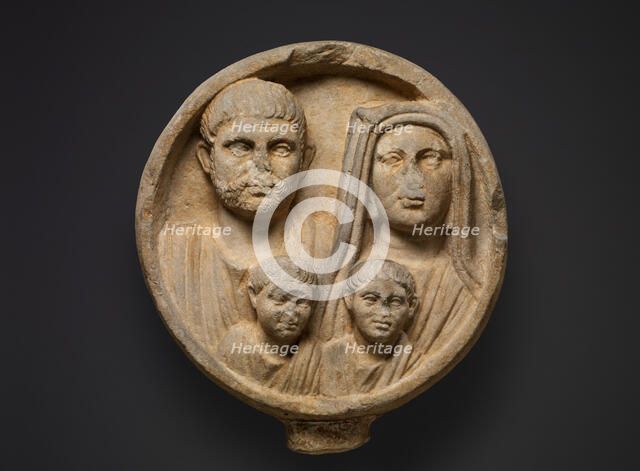 Marble funerary relief, 2nd-3rd century A.D.. Creator: Unknown.