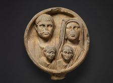 Marble funerary relief, 2nd-3rd century A.D.. Creator: Unknown
