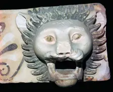 Marble fragment of a lion's head gargoyle, 5th century BC