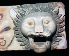 Marble fragment of a lion's head gargoyle, 5th century BC