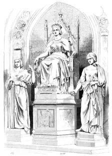 Marble Group in the Prince's Chamber, House of Lords - Her Majesty Queen Victoria..., 1857. Creators: Unknown, J. & A.W.