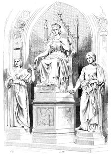 Marble Group in the Prince's Chamber, House of Lords - Her Majesty Queen Victoria..., 1857. Creators: Unknown, J. & A.W.