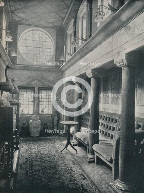 Marble Hall at No 1 Holland Park, 1898. Artist: Philip Webb Artist: Unknown