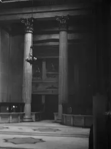 Marble hall of the Custom House, New Orleans, between 1920 and 1926. Creator: Arnold Genthe