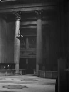 Marble hall of the Custom House, New Orleans, between 1920 and 1926. Creator: Arnold Genthe