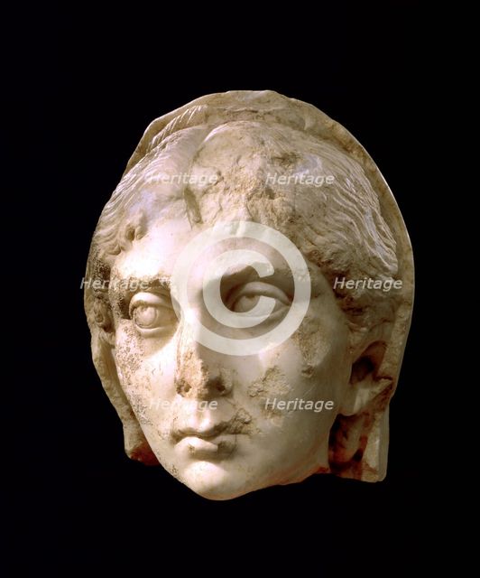 Marble head of a woman, 3rd century AD. Artist: R Guillemot