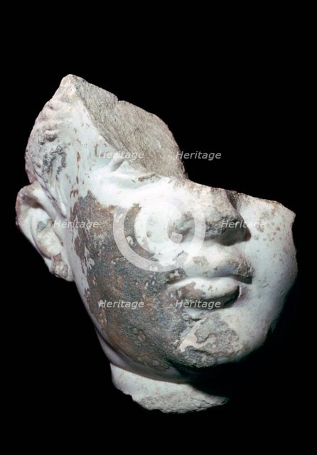 Marble head of a youth. Artist: Unknown