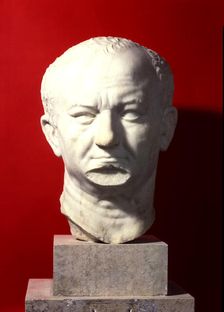 Marble Head of Titus Flauius Vespasianus (9-79), 75 aC, Roman Emperor