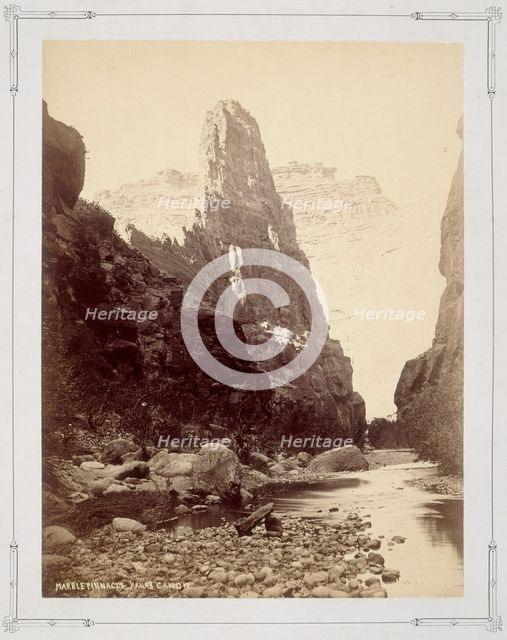 Marble Pinnacle, Kanab Canon, 1870s. Creator: John Karl Hillers.