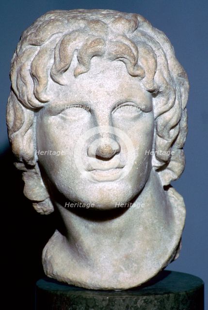 Marble portrait of Alexander the Great, Hellenistic Greek, 2nd-1st century BC. Artist: Unknown