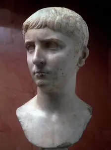 Marble portrait bust of Gaius Julius Caesar, 1st half of 1st century